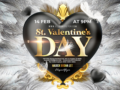 Free St Valentines Day Flyer and Social Media teplates