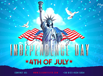 Free Independence Day Flyer and social media PSD templates 4 july event facebook banners flyer templates free psd free psd templates holiday independence day instagram templates july 4th party psd template social media design usa