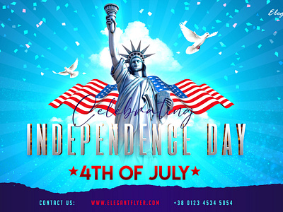 Free Independence Day Flyer and social media PSD templates 4 july event facebook banners flyer templates free psd free psd templates holiday independence day instagram templates july 4th party psd template social media design usa