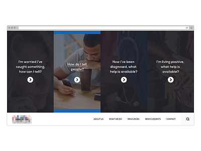 Landing Page health interface landing organisation ui ux web