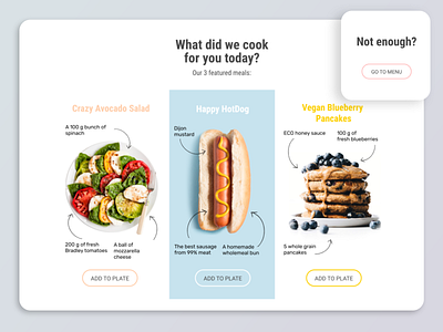 Restaurant What's For Dinner, Mom? branding ui ux web website