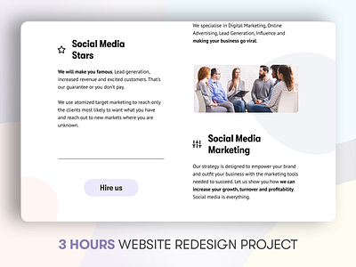 3-hours website redesign project branding design logo minimal redesign ui ux website website concept website design