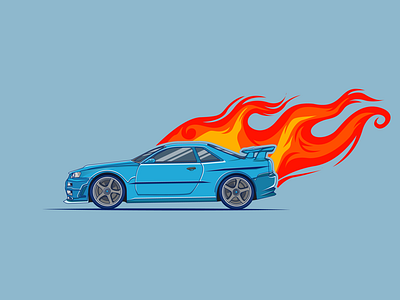 Car on Fire