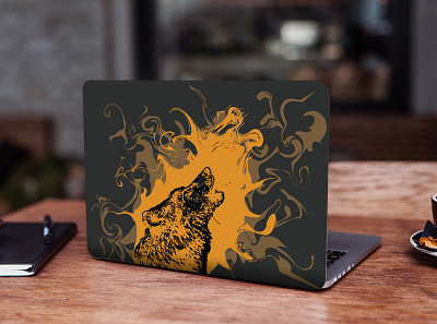 laptop cover design branding cover design illustration illustration art illustrations logo portrait illustration sticker ui vector vector art