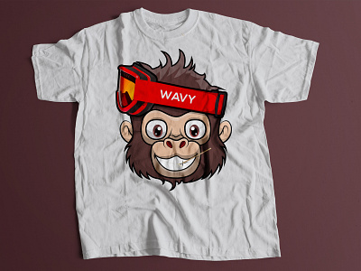 monkey T-shirt art boss character characterdesign design designing graphicdesign key m monkey monkeys office shirt tee teeshirt tshirt vector video xyz