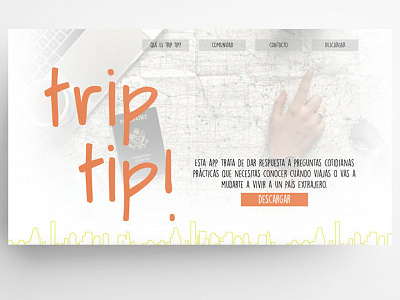 Landing page TripTip design landingpage web