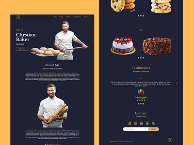 Baker's Portfolio by Pharoah design figma figma design figmaafrica illustration nigeria ui ui ux ui design ui ux design ui design uidesign uiux ux uxdesign web website website design