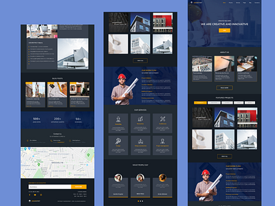 Construction Company Website design by Pharoah