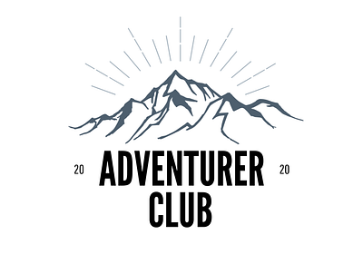 Adventurer Club Logo For Travelling Company branding company design illustration logo