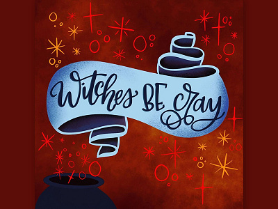 witches design illustration typography