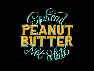 peanut butter design illustration typography