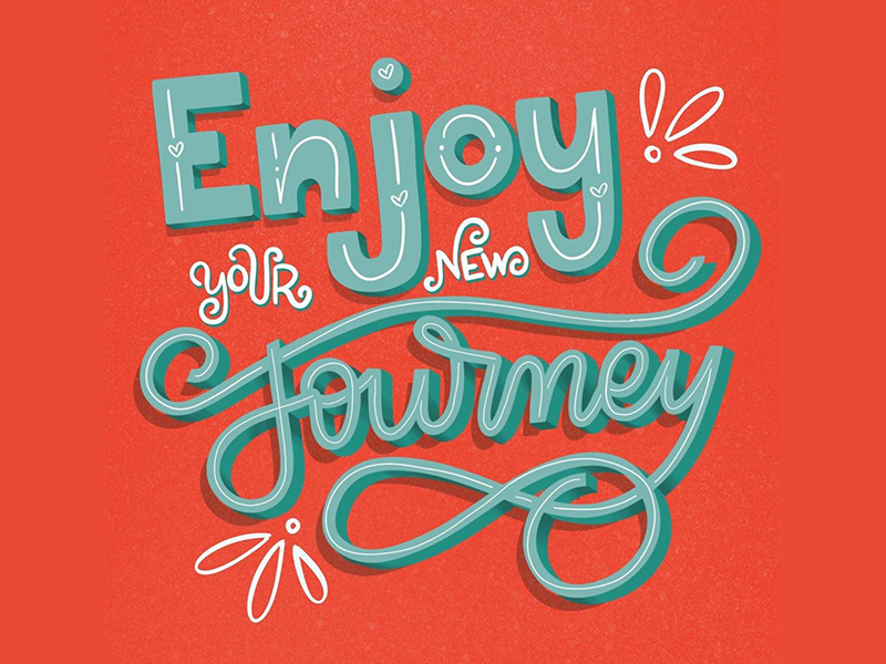 enjoy your new journey by Sarah Yanakopulos on Dribbble