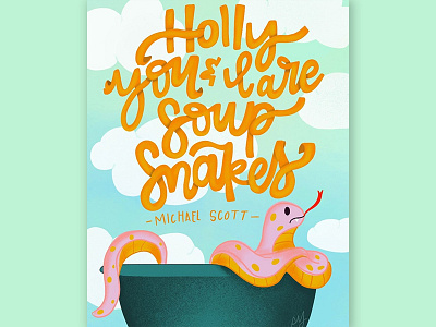 Holly and Michael design illustration typography