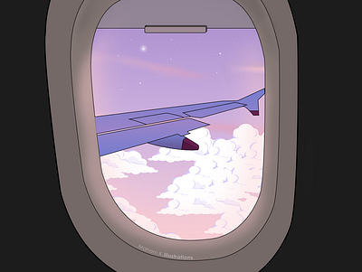 Flight illustration vector