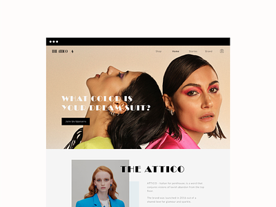 The ATTICO - ecomerce online shop 🦩 app design ecommerce editorial fashion online shop ui ui design