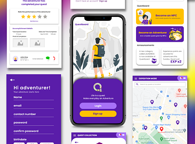 Questboard Mobile App Design