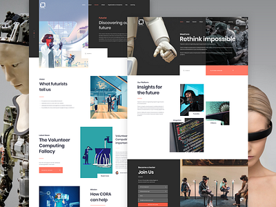 MeaCora ai artificial artificial intelligence bionic branding cyber design futura future futurewave futurism intelligence landing page mechanic robot ui ux web