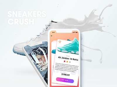 E-Commerce App air app colorful e commerce ios jordan mobile nike shoes sneakers store