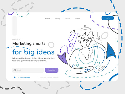 MailGuru site concept app concept design figma flat site ui uidesign ux ux design vector website design websites