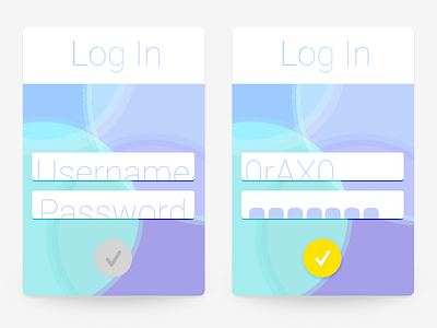 Login UI colorful login ui