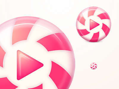 Lollypop Player icon candy design gnome icon inkscape linux lollypop player