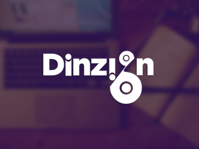 Dinzign Logo branding icon identity lettering logo mark typography