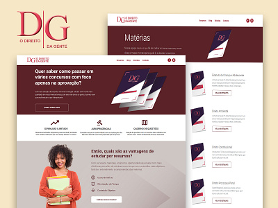 Site O Direito da Gente design interface landing page ui ui design website