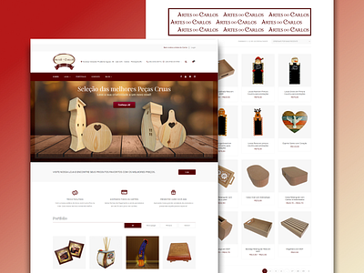 Site Artes do carlos design interface ui ui design web design website wordpress design