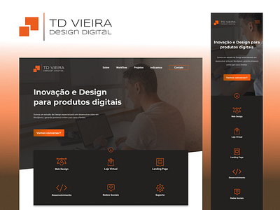 TD Vieira Design Digital design design art interface ui ui design web design website