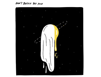 don't break the yolk illustration