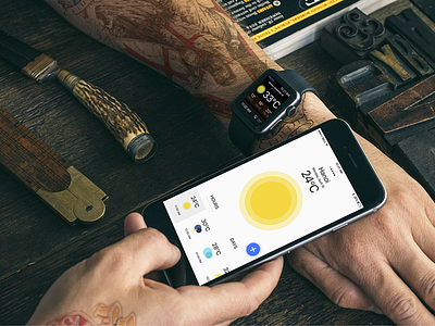 Weekly Project Challenge #2 - The Weather app applewatch ios smartwatch ui ux weather