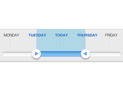 The story of a slider bar blue clean grey interface measure slider ui