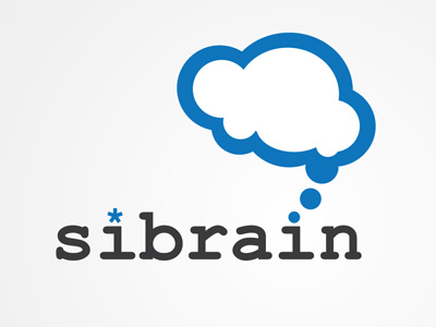Sibrain it logo logotype rain siberian