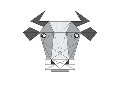 A cow cow logo