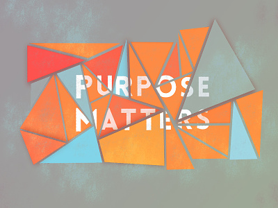 Purpose Matters Wallpaper 2d design flat letter lettering logo p purpose type typography vector