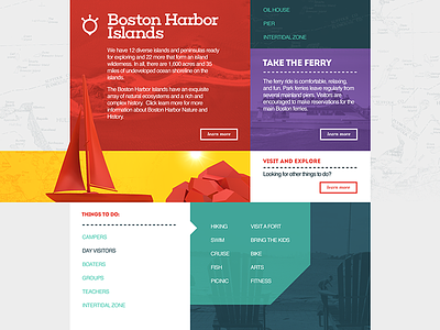 Boston Harbor Islands boston harbor islands ui ux