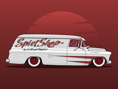1957 Chevrolet 3800 car chevrolet graphic design hot rod illustration speedshop vectorart vehicle