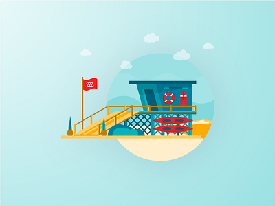 Lifeguard house