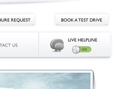 Helpline button menu photoshop webdesign