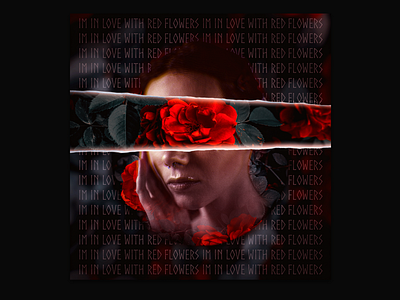 In love with red flowers art design flowers manipulation photoshop red