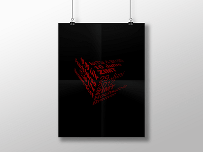 bits and bytes cube poster typography