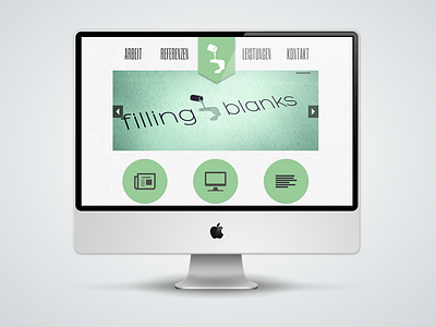 Filling Blanks landing page website