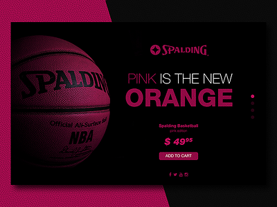 Daily UI 003 - Landing Page - Pink Is The New Orange