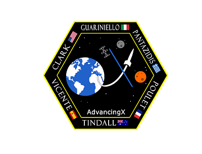 Submersible Six analog analogue astronaut astronauts candidate candidates career design logo mission missions patch space space patch