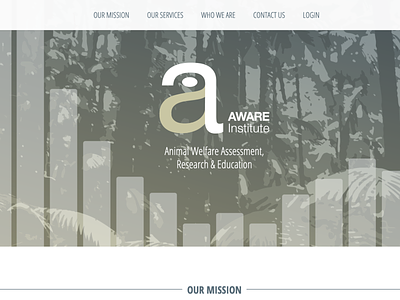 Aware Institute logo website design