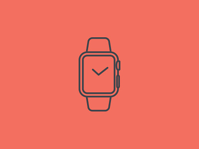 Apple Watch Icon apple artwork flat graphic icon line smart watch vector watch