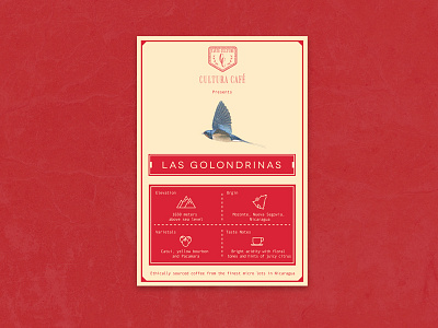Lasgolondrinas border branding category coffee illustration label logo packaging text toronto