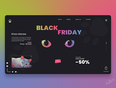 Black Friday Web UI Concept. black blackfriday concept design figma interface tilda topdesign ui uidesign uiux ux uxdesign web web design webdesign webdesigner webdevelopment website concept website design