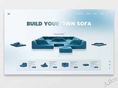 A web concept of the online dune sofa shop concept design desktop figma interface sofa tilda ui uidesign uiux ux uxdesign web web design webdesign webdesigner website website design