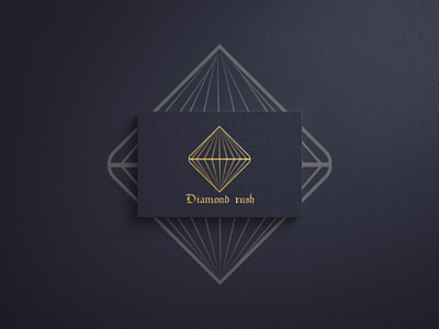 Diamond rush logo graphics designer